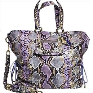 COACH POPPY EMBOSSED EXOTIC XL SPOTLIGH